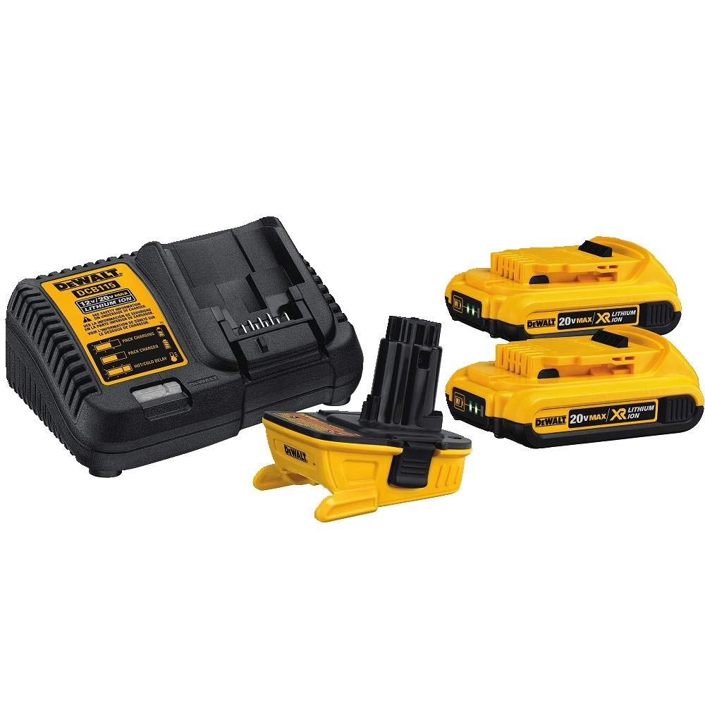 DEWALT DCA2203C 20-Volt MAX Battery Adapter Kit for 18-Volt Tools 1 DEWALT DCA2203C 20-Volt MAX Battery Adapter Kit for 18-Volt Tools