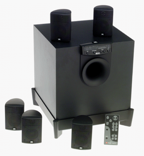 JBL Simply Cinema ESC 333 5 JBL Simply Cinema ESC 333 5.1 Dolby Digital Surround 5 Speaker 1 Active Subwoofer